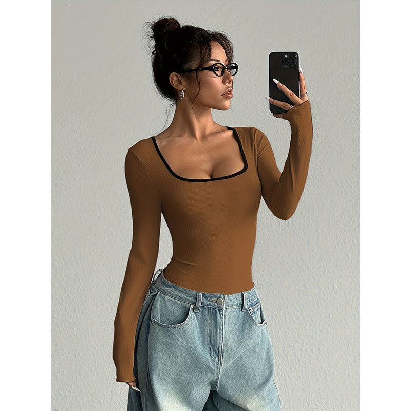 Slim Fit Patchwork Fashion Sexy Siamese Clothes For Women